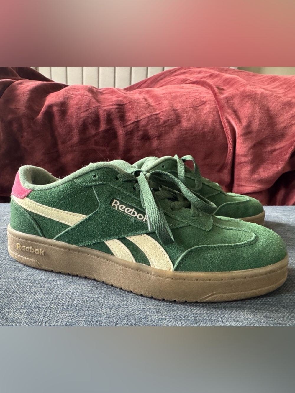 Green and Pink Reeboks - Picture 4 of 6
